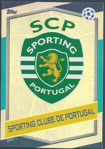 TOPPS MATCH ATTAX CHAMPIONS LEAGUE 2016-17 #SPO01-SPORTING CP-TEAM BADGE-FOIL - Picture 1 of 1