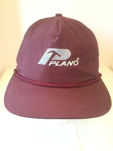 Burgundy Plano Trucker Baseball Hat Cap Snapback - Picture 1 of 3