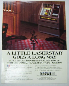 Vintage 1980's Advertising Jukebox Brochure The Laserstar CD-51 By Rowe 052412R - Picture 1 of 1