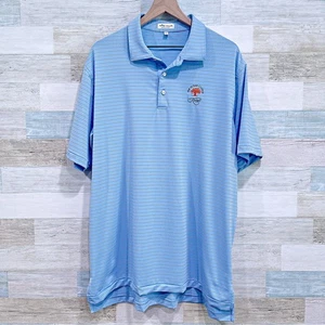 Kiawah Ocean Course Peter Millar Sommer Komfort Golf Polo blau gestreift Herren XL - Bild 1 von 7