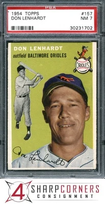 1954 Topps #157 Don Lenhardt Orioles PSA 7 Foto 1 de 4