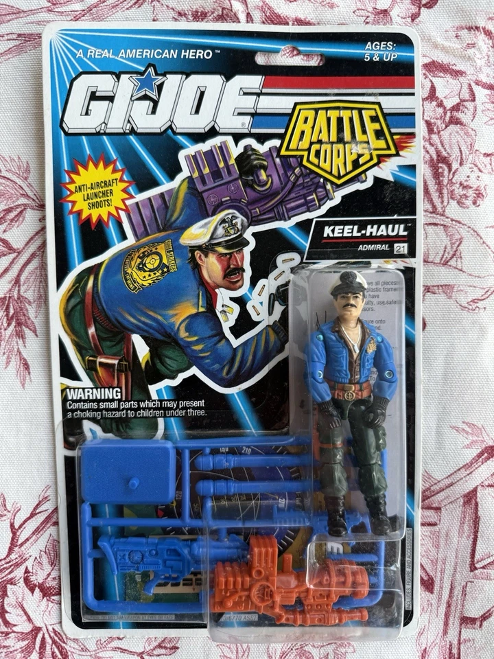 GI Joe Keel-Haul Action Figure Battle Corps USS Flagg Admiral Hasbro 1992