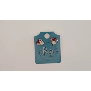 Poise Rhinestone Minnie Mouse Stud Earrings - Picture 1 of 1