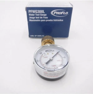 ** 2 Einheiten ** ProFlo 2-1/2" Wasserprüfanzeige 0-300 PSI, PFWG300L - Bild 1 von 3