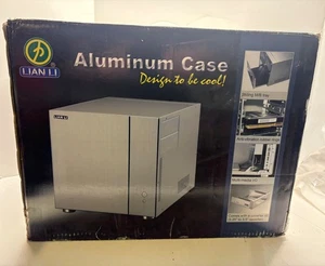 LIAN LI PC-V350 Silver Aluminum Micro ATX Desktop Computer Case New - Picture 1 of 3