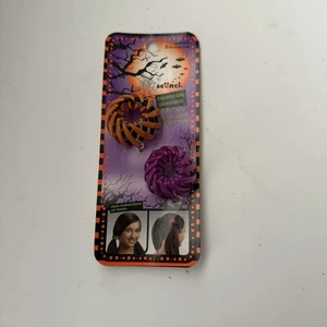 NIP Scunci Expandable Ponytailer Halloween Theme 2 In Pack Orange/Black Purple - Bild 1 von 5