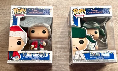 Funko Pop Clark Griswold #242 and Cousin Eddie #243 Christmas Vacation Lot of 2