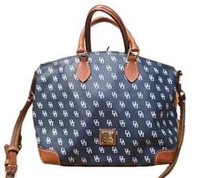 Dooney & Bourke Handtasche Gretta Signature Navy Weiß Umhängetasche - Bild 1 von 22