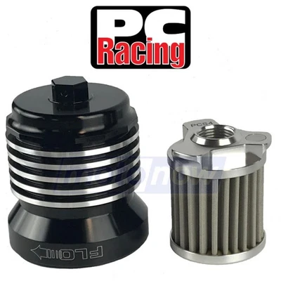 PC Racing FLO Spin On Stainless Steel Oil Filter for 2009-2012 BMW F650GS - rm Foto 1 de 4