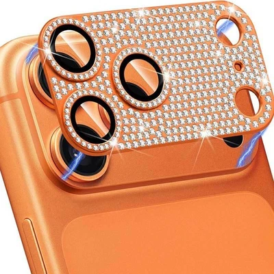 Protetor de lente de vidro temperado diamante câmera para iPhone 17 Pro Max/17 Pro/17/Air - Imagem 1 de 4