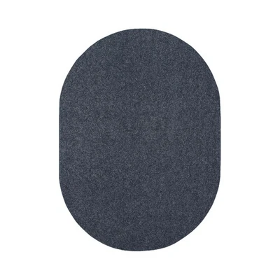 Solid Color Area Rugs Petrol Blue - 5 x 7 Oval, Indoor, Stain  Fade Resistant... - Image 1 of 4