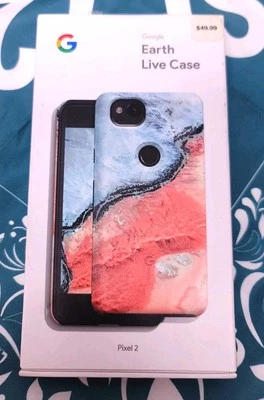 NEW Google OEM Pixel 2 Xl Earth Live Case Phone Holder Ocean Sand Protection - Image 1 of 4