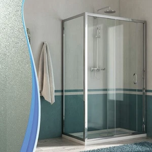 Box Doccia Angolare 75x120 cm 1 Anta Scorrevole in Cristallo Opaco 6mm H185 - Foto 1 di 8