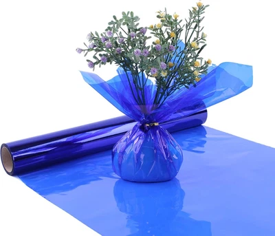 Translucent Blue Cellophane Roll, 16"X100' for Gift Baskets and Crafts - Image 1 of 4