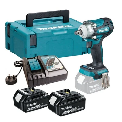 Makita DTW300RTJ 18v LXT Brushless 1/2" Impact Wrench Inc 2x 5.0Ah Batts - Image 1 of 4