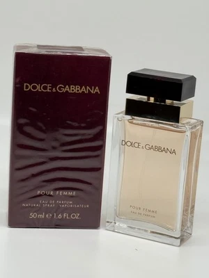 DOLCE & GABBANA POUR FEMME 1,6 FL oz / 50 ml eau de parfum spray en caja sellada Foto 1 de 3
