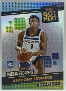 2020 Hoops Anthony Edwards RC Holo Prizm rifrattore We Got Next #1 - Foto 1 di 2