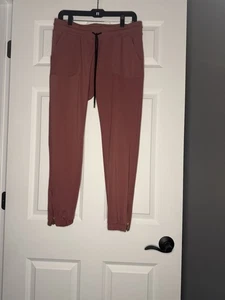 Zyia Active Joggers Mauve Gold Zipper Medium Excellent Condition - Picture 1 of 2