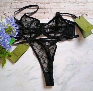 Gucci Tüll BH und Tanga Set 38C/L - Bild 1 von 8