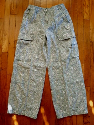 Levi's девочек высоты мешковатые джинсы зеленый цветочный размер 12 грузовые брюки - Изображение 1 из 4