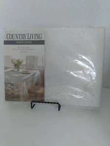 Country Living White Lace Tablecloth - Picture 1 of 4