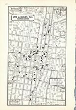 1954 Atlas Map Page - Los Angeles CA map on one side and Kansas City MO map o...