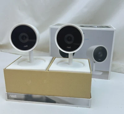 Nest Cam IQ Indoor Smart Security Camera (2 Pack) Model NC3200US - Used - Image 1 of 4