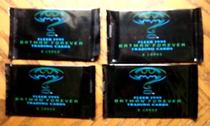 1995 FLEER BATMAN FOREVER  4 PACKS - 4 FACTORY SEALED UNOPENED PACKS  *NEW* - Picture 1 of 3