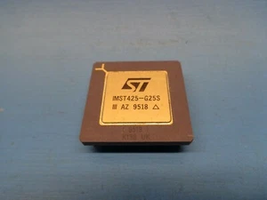 (1) ST IMST425-G25S 32-BIT 25MHz 40ns 5V 84 PIN CERAMIC PGA GOLD TRANSPUTER IC - Picture 1 of 4