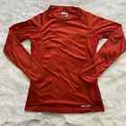 Marmot Womens Red Swirl Crew Neck Long Sleeve Activewear Thermal Size Small