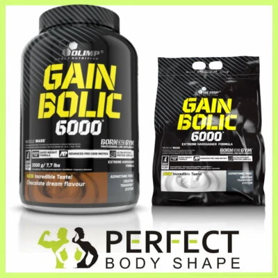OLIMP GAIN BOLIC 6000 MASS GAINER WITH CREATINE MONOHYDRATE TAURINE WHEY & CARBS