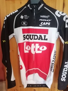 VERMARC Profi Team Belgien Lotto Soudal Langarm Fleece Trikot Gr. 44/46 XS/S RAR - Bild 1 von 10