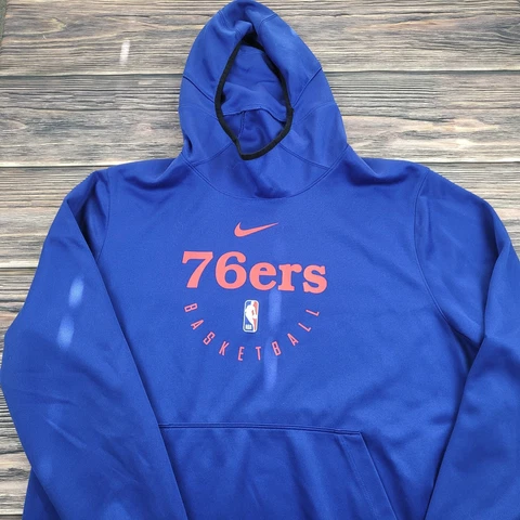 Philadelphia 76ers Nike Spotlight Performance Pullover Hoodie Royal Blue Dri-Fit Cover