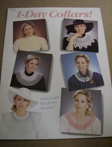 1 - DAY COLLARS  to Crochet * 1988 Crochet catalog book 88B3 * pattern booklet - Picture 1 of 4