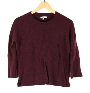 Suéter Madewell XS Borgoña Cabernet Tejido Manga Larga Cuello Redondo - Imagen 1 de 3
