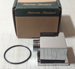 Codo de latón cuadrado cromado americano M953206-002 NUEVO - Imagen 1 de 4