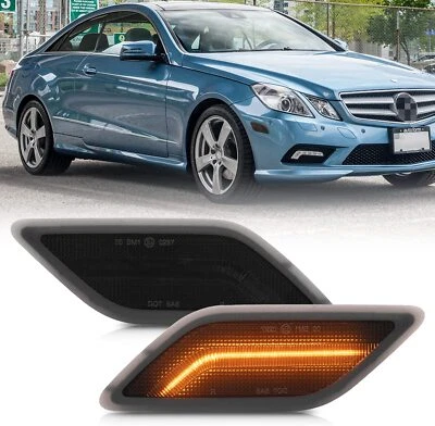 Luz de señalización lateral LED ámbar ahumada para Mercedes Benz W212 ECLASS E350 E550 10-13 Foto 1 de 4