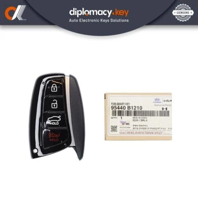 Llave inteligente original Hyundai Genesis 2015-2016 4 botones 433 MHz 95440-B1210 Foto 1 de 3
