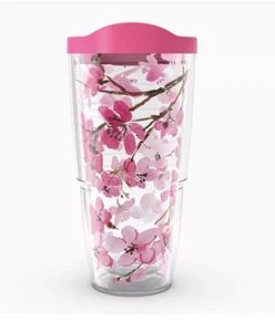 💥Tervis Japanische Kirschblüte 24 Unzen Becher mit Deckel - Bild 1 von 6
