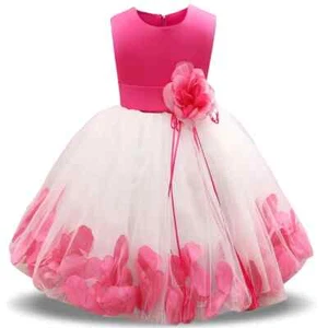 Girls Beautiful Pink & White Party / Event Dress - 120cm - Age 4-6 yrs - Picture 1 of 5