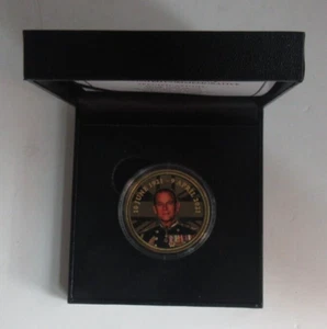 Prince Philip Memoriam Gold Plated Commemorative Coin Box COA Magnae Britanniae - Picture 1 of 7
