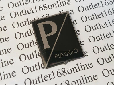 Новый Vespa Piaggio SS90 125 150 180 Super Sprint значок спереди эмблема этикетка черный - Изображение 1 из 4