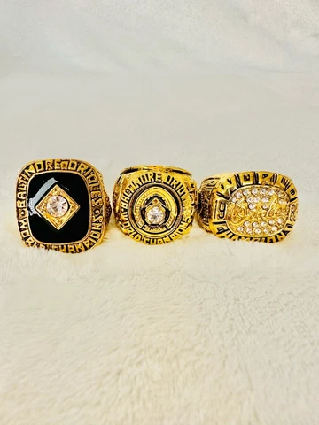 3 PCS Baltimore Orioles World Series Championship Ring Set, ๐บ๐ธ SHIP Cover