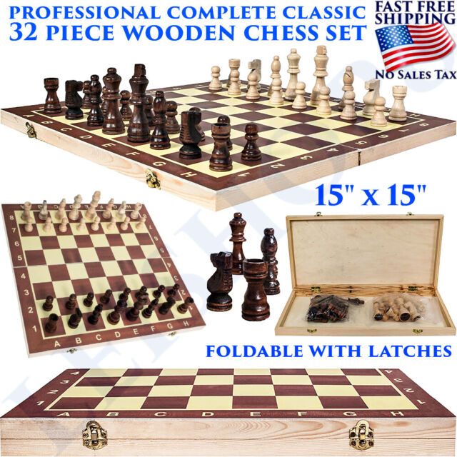 Creatov Chess Set - Chess Board Set for Adults Kids Chess Set Board Game  Set Wood Chess Set with Chess pieces Travel Chess Set