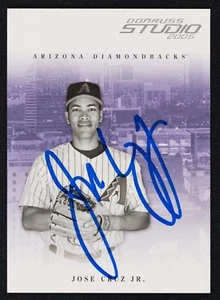 Jose Cruz Jr signierte 2005 Donruss Studio Karte #22 - Arizona Diamondbacks Autogramm - Bild 1 von 2