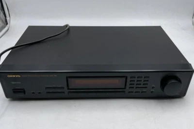 6/3 Onkyo T-4051RDS Quartz Synthesized FM Stereo AM Tuner RI / Schwarz geprüft - Bild 1 von 4