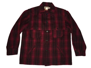 Cappotto da caccia vintage Bemidji Woolen Mills Mackinaw lana spessa a quadri 44 USA - Foto 1 di 8