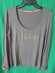 camicia maniche lunghe alviero martini 1a classe colore grigio taglia L donna ottimo stile - Foto 1 di 9
