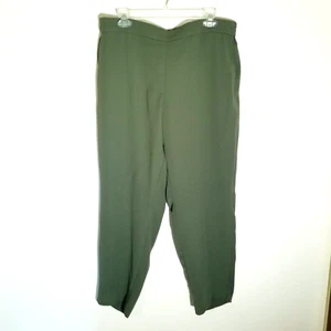 J. Pantalon Jamie à enfiler Crew femme taille 16 vert olive poches cheville - Photo 1/12