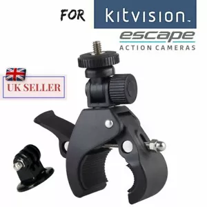 For Kitvision Escape 4KW HD5W HD5 Action Cam Bike Handle bar Mount Bicycle Clamp - Picture 1 of 5